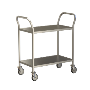 2 Shelf Clearing Trolley