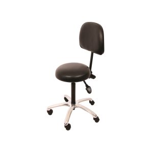Comfort Series Medical Stool Hand Activated with Backrest