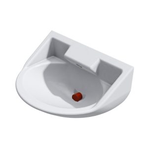 Wallgate Anti-Ligature, Anti-Vandal Solid Surface Basin