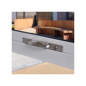 Anti-Ligature Window Push/Pull Handle with Camlock