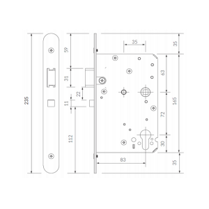 Auto Locking Night Latch