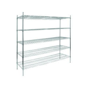 Chrome Wire Static Shelving Kits