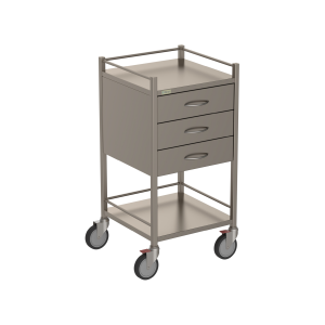 Three Drawer Instrument Trolley