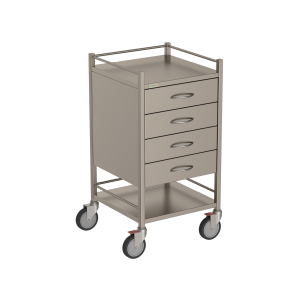 Four Drawer Instrument Trolley